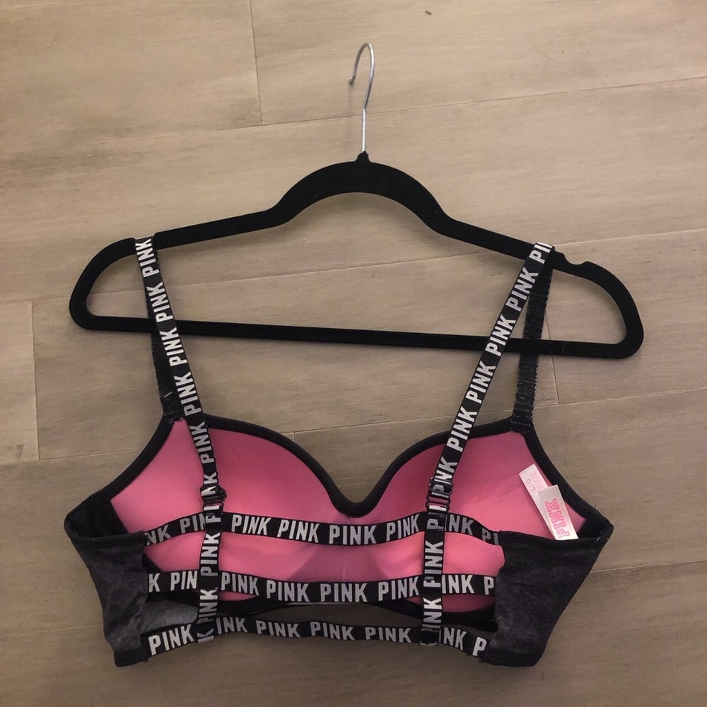 PINK strappy back sports bra wi